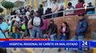 Cañete: pacientes hacen largas colas para ser atendidos en el hospital de San Vicente