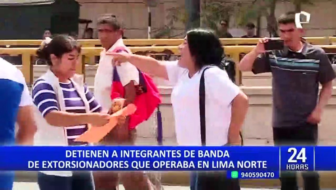 Capturan a banda de extorsionadores que operaba en Lima Norte