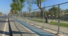 1 Mayıs öncesi Maltepe Miting alanı polis bariyerleriyle kapatıldı