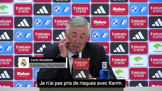 Carlo Ancelotti : Benzema va bien, il l'a montré sur le terrain
