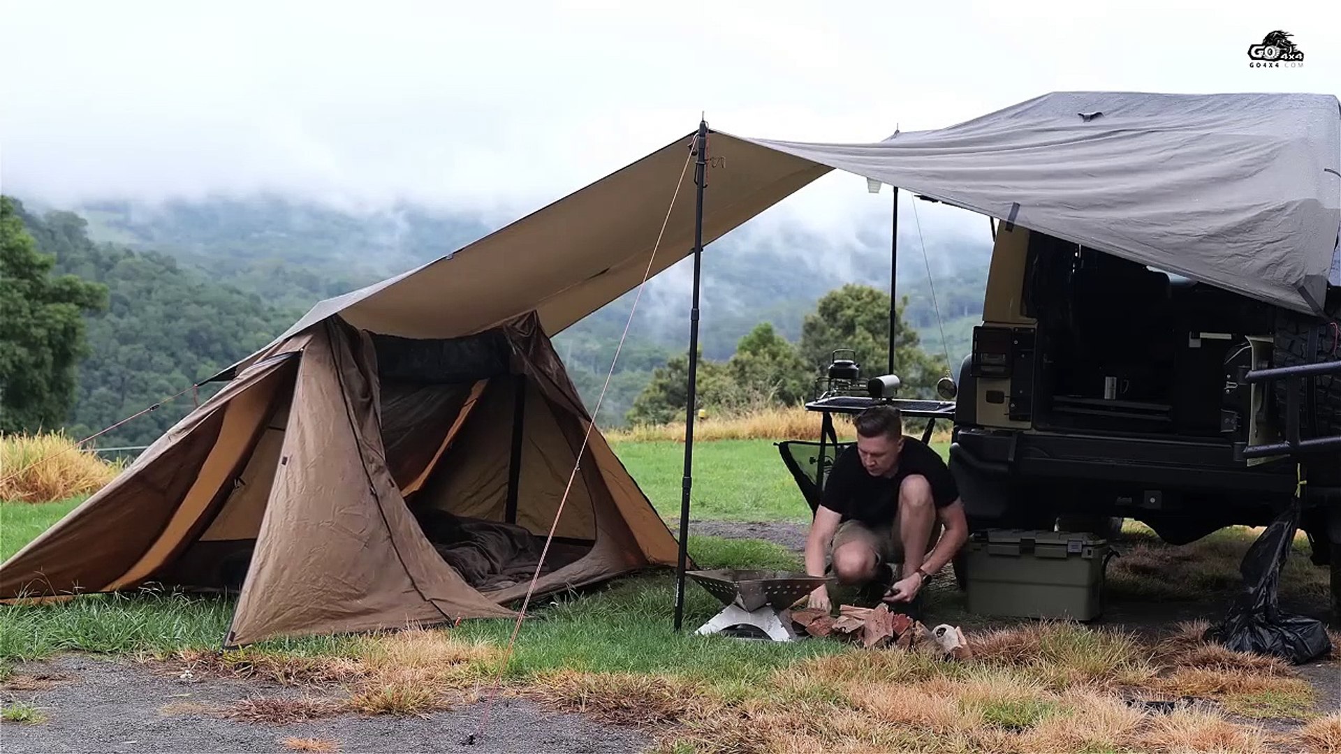 SOLO Car Camping in RAIN - Cozy Relaxing with my Dog