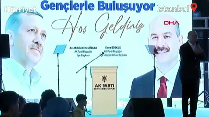İçişleri Bakanı Süleyman Soylu, Beyoğlu'nda düzenlenen gençlik buluşmasına katıldı
