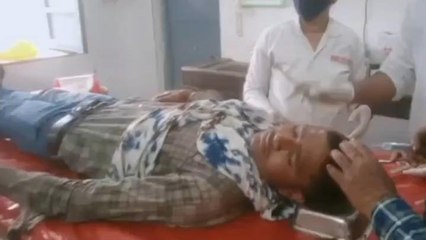 सतना: ट्रक ने मारी बाइक सवार को जोरदार टक्कर, युवक का फटा सिर