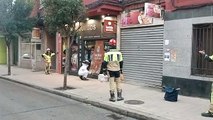 Los bomberos retiran un enjambre de abejas en Valladolid