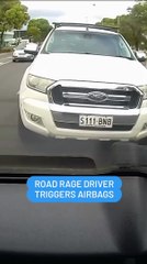 بسبب الغضب الوسائد الهوائية تنفجر في وجه سائق فورد رينجر