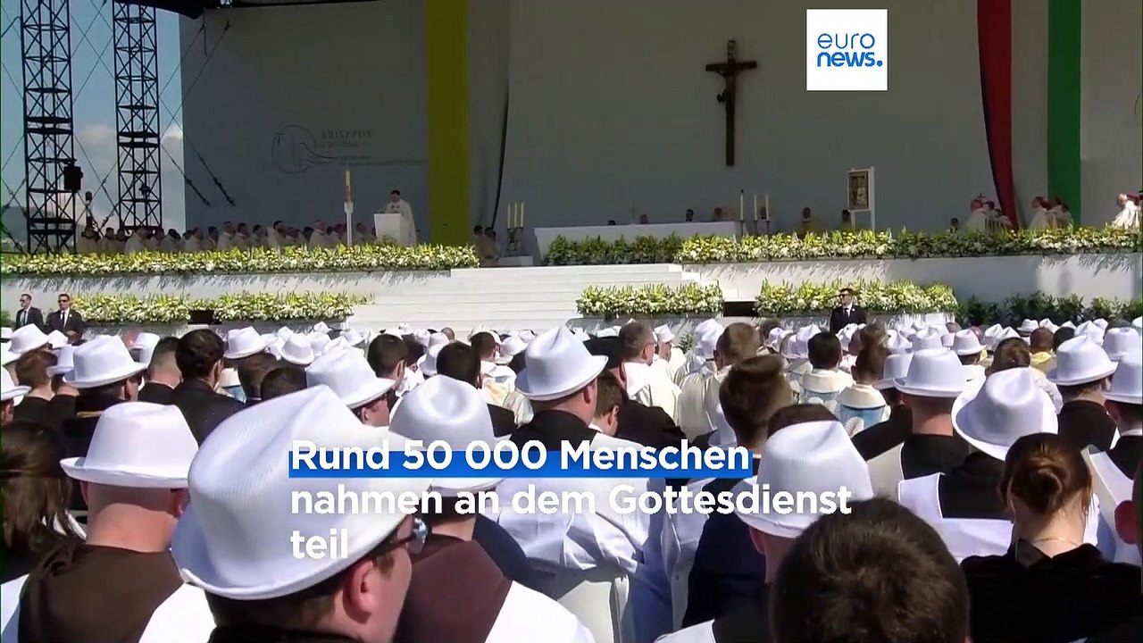 Aufruf zu Offenheit: Papst feiert Abschlussmesse in Budapest