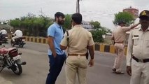 बुरहानपुर: यातायात पुलिस ने चलाया रोको टोको अभियान,काटे चालान