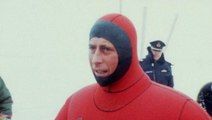 ‘Bloody cold’: Young then-Prince Charles comically deflates scuba diving suit in rare documentary footage
