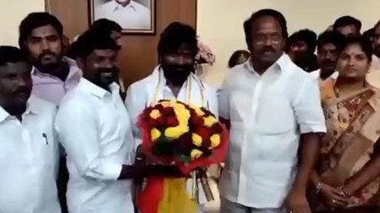 జడ్చర్ల: మంత్రి శ్రీనివాస్ గౌడ్ ని సత్కరించిన ఎమ్మెల్యే