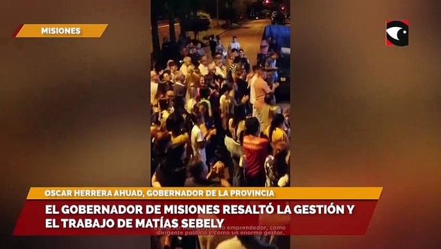 El Gobernador de Misiones resaltó la gestión y el trabajo de Matías Sebely