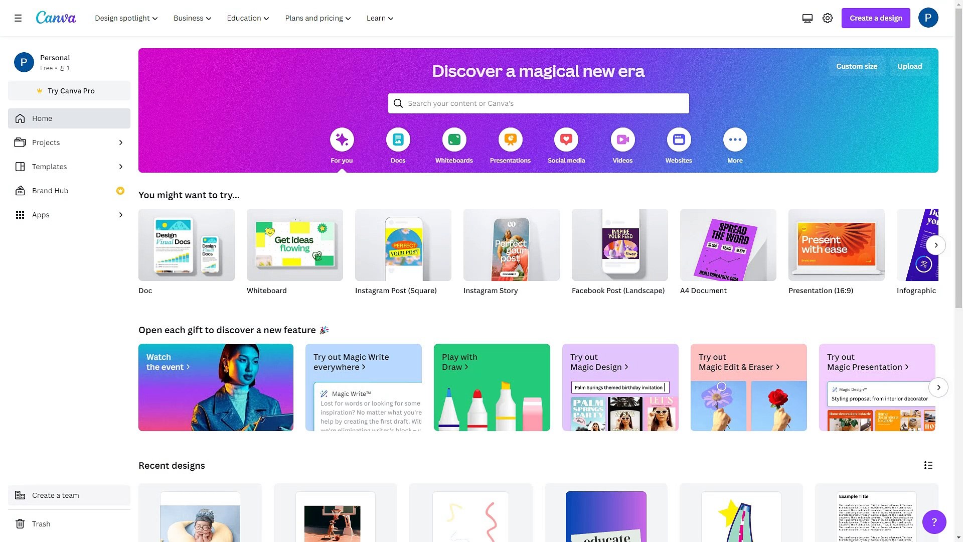 Canva Course Section 51 Docs Editor