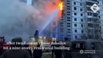 Ukraine war_ Russian missile strike kills at least six in Uman apartment attack