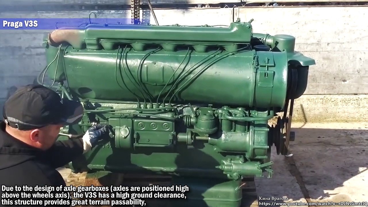 Old DIESEL PRAGA V3S ENGINES Cold Starting Up and Loud Sound (720p_25fps_H264-192kbit_AAC)