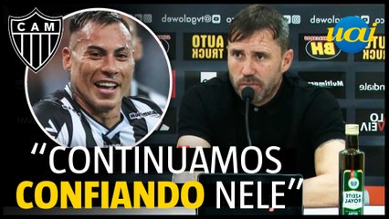 Coudet defende Vargas no Atlético: 'Alta intensidade'