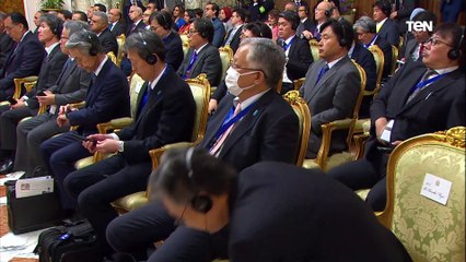 السيسي: نرحب بزيارة رئيس وزراء اليابان إلى مصر والتي تعكس الاهتمام المتبادل