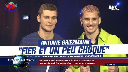 Antoine Griezmann « choqué » par sa statue de  au musée Grévin, découvrez toutes les photos
