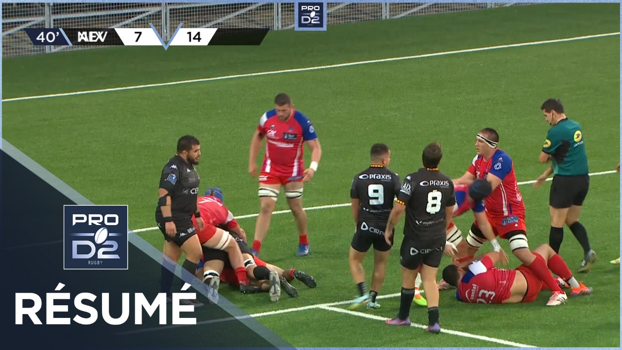 PRO D2 - Résumé Provence Rugby-Stade Aurillacois: 33-14 - J29 - Saison 2022/2023