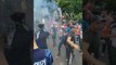 OM-AJ Auxerre : des supporters marseillais déchainés devant le Vélodrome