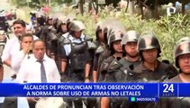 Alcalde de Miraflores en desacuerdo con observación de norma que permite a serenos usar armas no letales