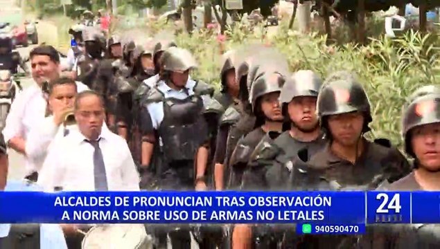 Alcalde de Miraflores en desacuerdo con observación de norma que permite a serenos usar armas no letales