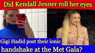 Captivating Chemistry Kendall Jenner's Enigmatic Reaction to Gigi Hadid's Iconic Met Gala Handshake
