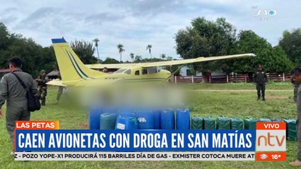 Caen avionetas con droga en San Matias