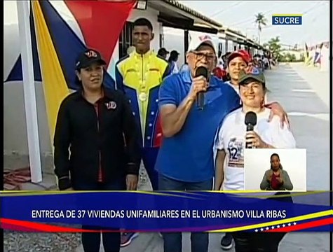 Gobernador del estado Sucre entregó 37 viviendas unifamiliares en el urbanismo Villa Ribas