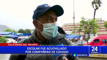 VMT: escolar es acuchillado por su compañero de colegio