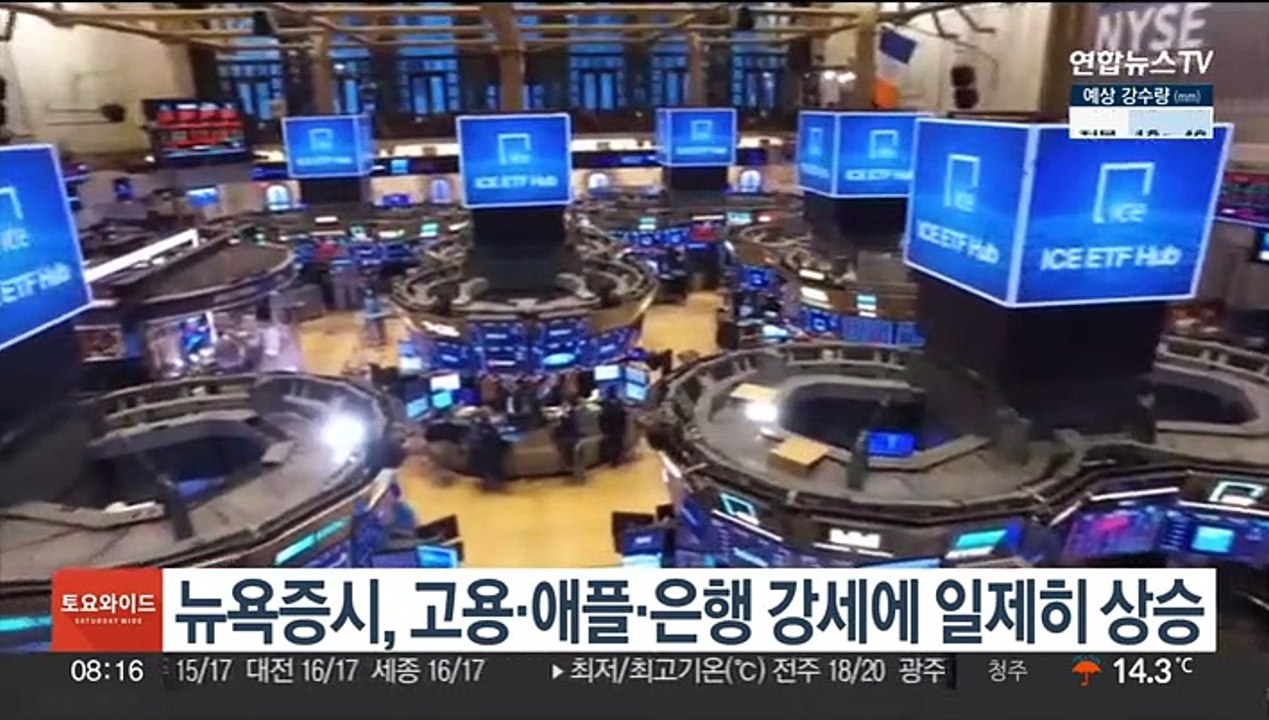 뉴욕증시, 고용·애플·은행 강세에 상승…나스닥 2.25%↑마감