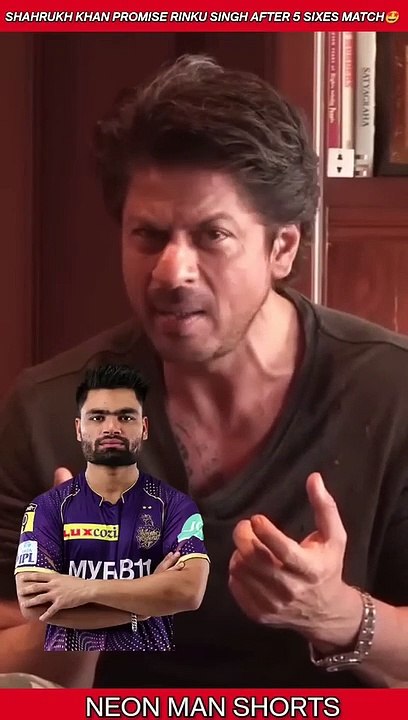 Shah Rukh Khan PROMISE to Rinku Singh after 5 Sixes Match! | Shah Rukh Khan SRK News #shorts