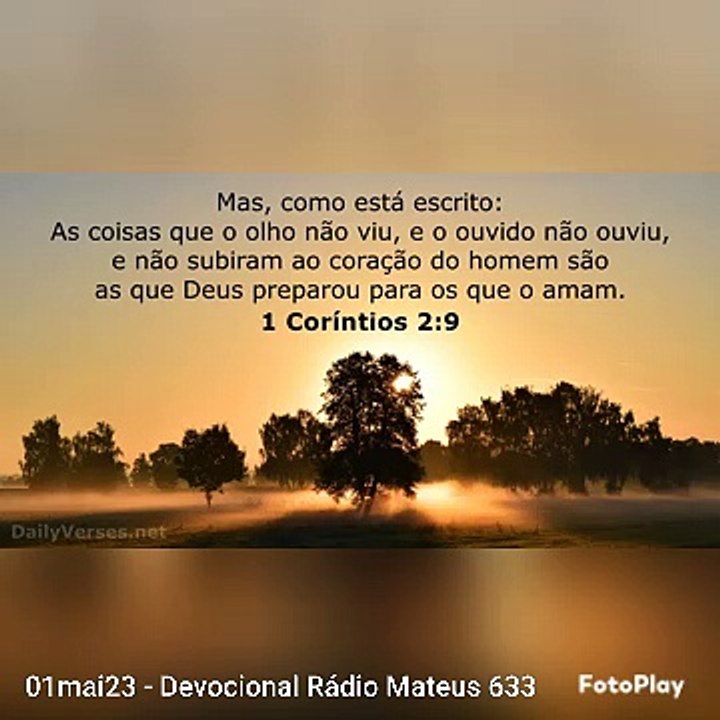 01mai23 - Devocional Rádio Mateus 633