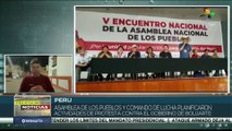 Perú: Movimientos sociales celebran sendos eventos para unificar las acciones de protesta