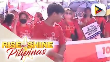 Grupo ng mga manggagawa, nagsagawa ng flash mob bilang bahagi ng kilos-protesta ngayong Labor Day