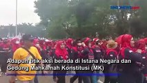 Massa Buruh KSPN Mulai Long March dari Gambir ke Patung Kuda