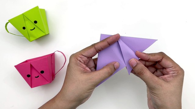 DIY MINI PAPER CUP / Paper Crafts For School / Paper Craft / Easy origami paper cup / Origami