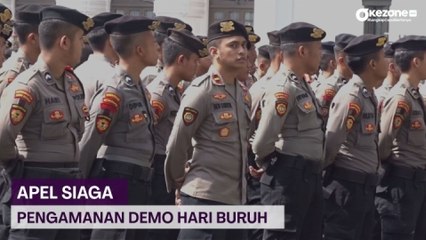 Polrestabes Bandung Gelar Apel Siaga Demo Hari Buruh