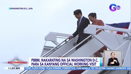 PBBM, nakarating na sa Washington D.C. para sa official working visit | BT