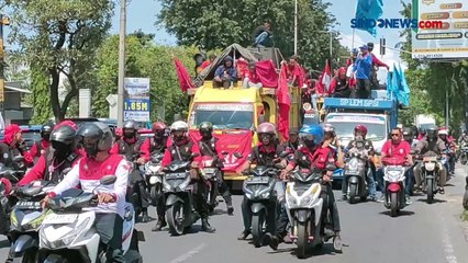 Konvoi Hari Buruh, Jalur Sidoarjo-Surabaya Macet Total