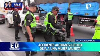 VES: Mujer fallece en accidente automovilístico en la Panamericana Sur