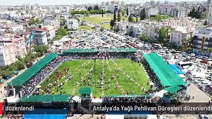 Antalya'da Yağlı Pehlivan Güreşleri düzenlendi