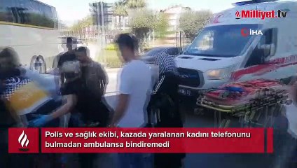 Kaza sonrası telefon derdi 'pes' dedirtti!