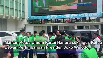 Datangi Kantor PPP, Wiranto Dikalungkan Sorban Hijau oleh Mardiono