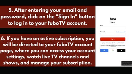 Fubo Tv Sign in - How do I log into fuboTV?