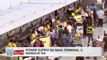 Power supply sa NAIA Terminal 3, naibalik na | GMA Integrated News Bulletin