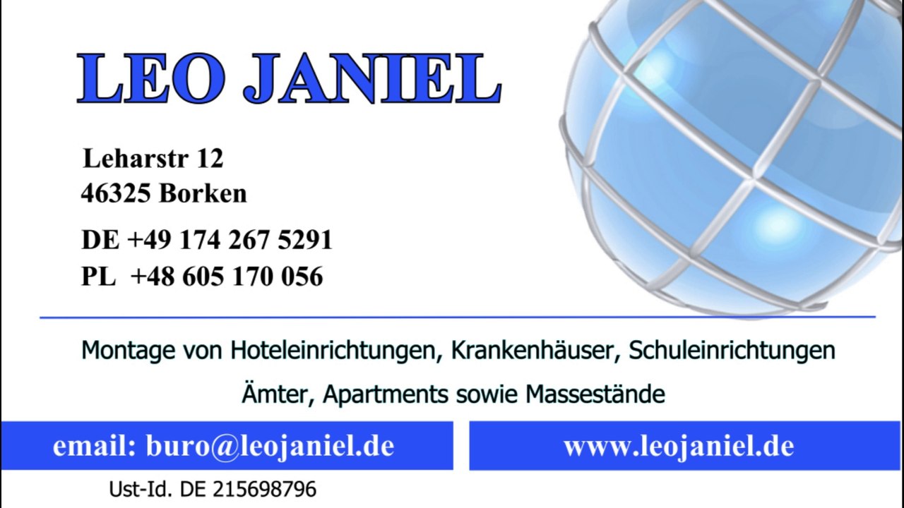 www.leojaniel.de leo janiel Möbelmontage Andere Montagen