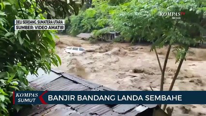 Detik-detik Mobil Hanyut Terseret Banjir Bandang di Pemandian Sembahe