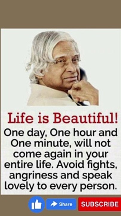 Life is Beautiful !  One day, one hour and one minute, ...