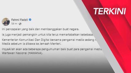 [TERKINI] Prestasi kebebasan media membanggakan Malaysia