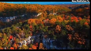 landscape and  beauty of nature 4K video with meditation music relaxing music