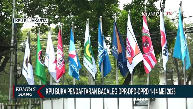 KPU Buka Pendaftaran Bakal Calon Anggota DPR, DPD, dan DPRD Tanggal 1-14 Mei 2023